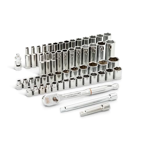 GEARWRENCH 56 Pc 3/8" Dr 6 Pt 120XP™ SAE/Metric Mechanics Tool Set | 80550P - size: 3/8", style: 56-piece kit