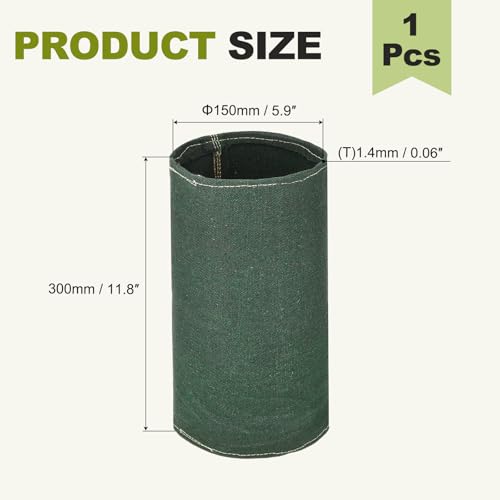 Duct Connector (6") - Flexible Canvas Female Fit Air Duct Vibration Noise Reducing Ducting Coupler Pipe Fitting Coupling for HVAC Ventilation Exhaust Fan Vent Systems, Green - size: 6 Inch