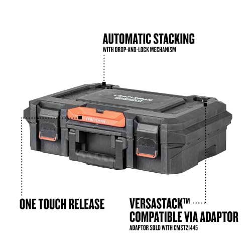 CRAFTSMAN VERSASTACK XL System Tool Box, Water Resistant Tool Storage, with 6 Small Parts Containers, 21 Inch (CMST21415)