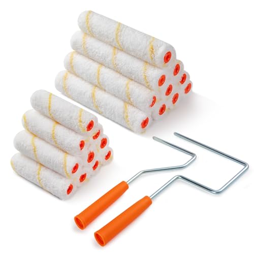 Microfiber Paint Roller, 4 Inch and 6 Inch, 20 Pack - size: 4 Inch & 6 Inch,20 Pack