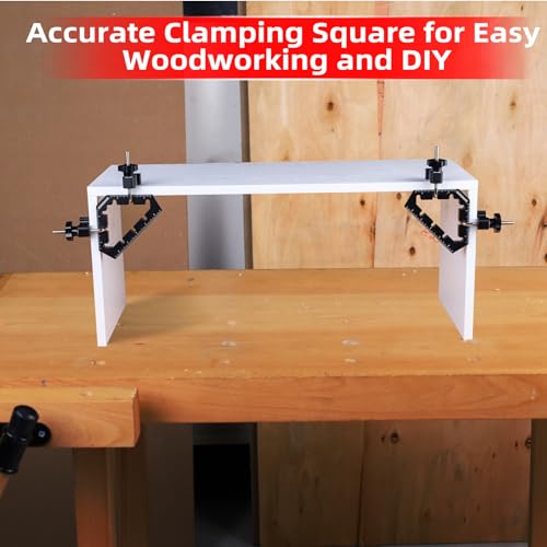 GOINGMAKE Corner Clamps for Woodworking Tools 45 and 90 Degree Clamps Aluminum Alloy Positioning Squares Right Angle Clamps Clamping Squares for Picture Frame Box Cabinets Drawers