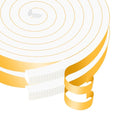 Door Seal Strip,High Density CR Insulation Tape,1/2 in x 1/2 in x 26Ft - color: White, size: 1/2 in x 1/2 in x 26 ft