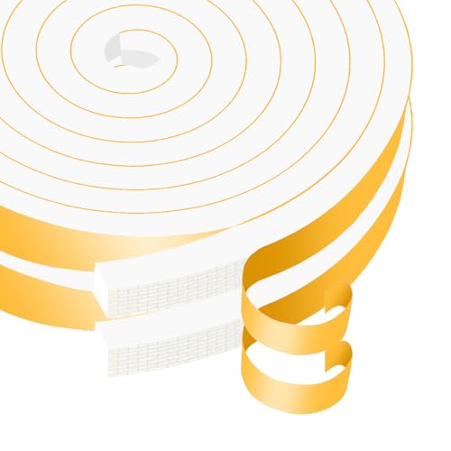 Door Seal Strip,High Density CR Insulation Tape,1/2 in x 1/2 in x 26Ft - color: White, size: 1/2 in x 1/2 in x 26 ft