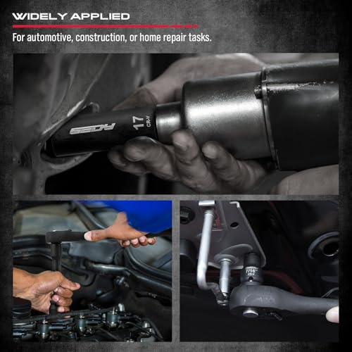 Master 1/2" Drive Impact Socket Set, 67-Piece Standard & Deep Master Impact Socket Set SAE 3/8"-1-1/4" & Metric 8-24mm Socket Set with Ratched Hand, Extension Bar, Reducer, Impact Universal Joint,Cr-V - style: 1/2" | 67-Piece Master Set