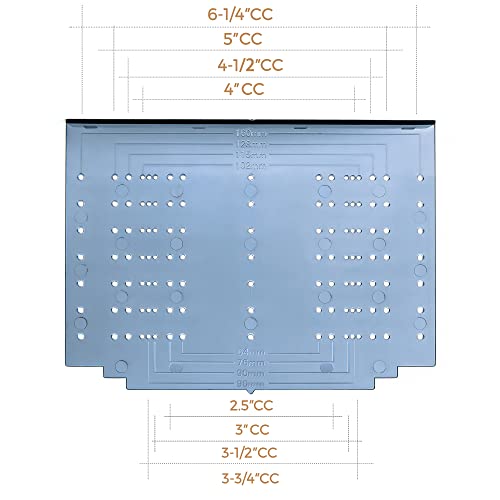 Ravinte Cabinet Handle Template Tool Drawer Knob Pull Drill Mounting for Hardware Guide 2 Pack - size: Multiple Align Sizes (Pack of 2)