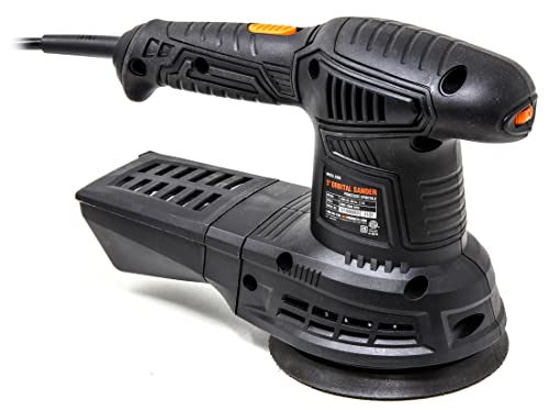 WEN 6305 3.7-Amp 5-Inch Variable Speed Random Orbit Rotary Sander, Black - size: Rotary Sander, Corded