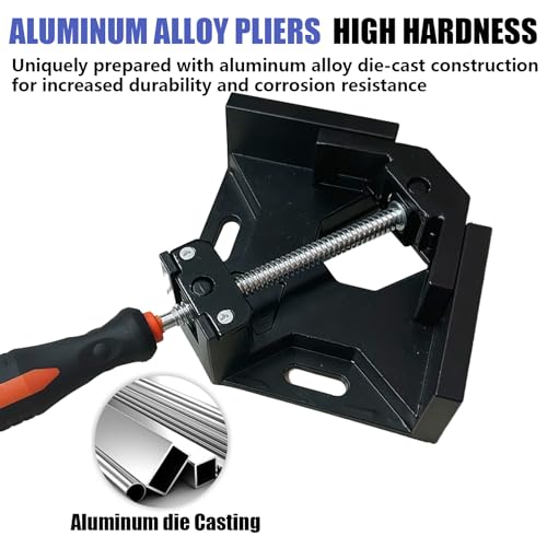 Corner Clamp 4pcs 90 Degree Right Angle Clamp - color: Black