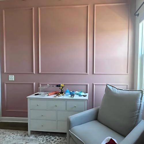 Peel and Stick Wall Molding Kit – Pre Cut Wainscoting Panels, DIY Molding Trim for Walls, Easy Install Accent Wall Kit, Peel and Stick Wainscoting Panels, Wainscoting Panels