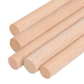 ALBO 1/2" x 48" Wooden Dowel Rods Set 5 Pack Birch Natural Extra Long Thin Craft Sticks Furniture Parts Hangers Hardwood Sanded Smooth Material Woodworking Crafts Bulk Professional - size: 1/2" x 48" 5 Pcs