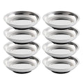 8 Pieces 3” Round Magnetic Bowl Trays Set Stainless Steel Magnet Tool Tray Parts Holder for Screws, Sockets, Bolts, Pins, Mechanic's and Automotive - size: 8 Pieces 3" Bowl