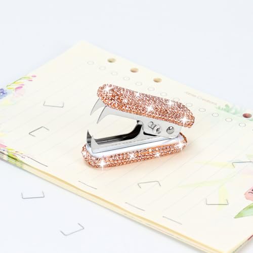 MultiBey Bling Acrylic Staple Remover with Metal Jaws, Champagne Gold - color: Champagne Gold