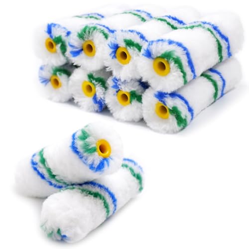 Small Paint Roller Covers Tools 4 Inch,1/2" Nap,10 Pack - size: 10 Pack 4"Roller 1/2 Nap