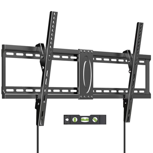Suptek Tilt TV Wall Mount Bracket for Most 42-90 inch TV, Universal Mount with Max 800x400mm VESA and 154lbs Loading Capacity, Fits Studs 16” 18“ 24" Apart, Low Profile with Bubble Level (MT5084) - size: 42"-90" TV - for wood studs up to 24"