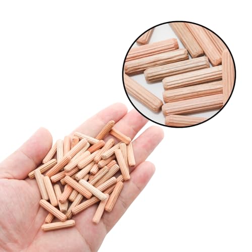 48Pcs 5mm x 25mm / 1/5 Inch x 1 Inch Wooden Dowel Pin - size: 5 x 25mm