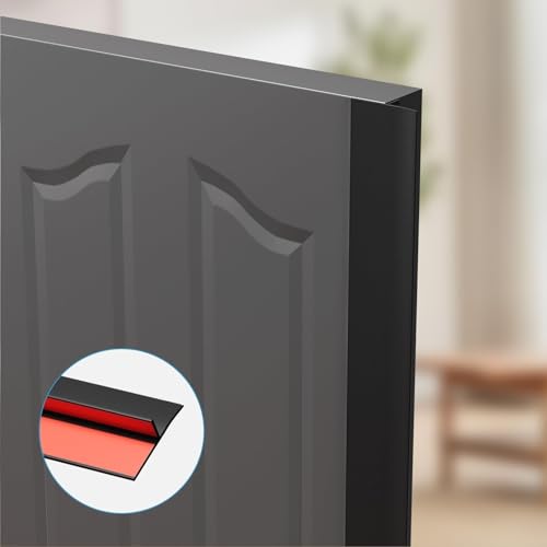 Elvone T-Shaped Weather Stripping Seal, Black Silicone, 1.97 in x 20 ft - color: Black, size: 20FTX1.97IN