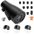 Metal Kitchen Faucet Spray Head Replacement 3 Modes with 9 Adapters - color: Oil Rubbed Bronze