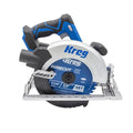 Kreg 20V Ionic Drive 7 1/4" Circular Saw - Powerful Brushless Motor & Built-In Safety Features - LED for Cutline Visibility - Integrated Dust Port Keeps Workspace Clean - Bare Tool - KPTCS725A