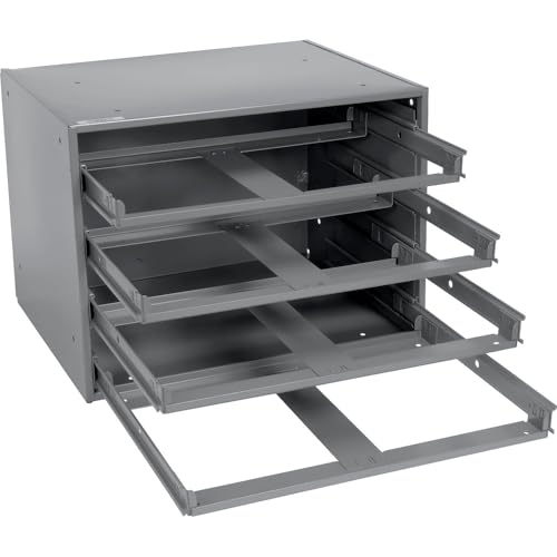 Global Industrial Durham Steel Compartment Box Rack, 20"L x 15-3/4"W x 15"H