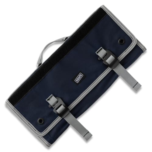 Knafs - Burrito Grande Knife Storage Roll - Large Hanging Expandable Bag with Straps (Navy Blue) - color: Navy Blue