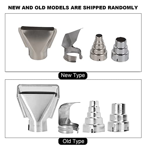Tbest Heat Gun Tips,Mini Heat Gun Accessories,Heat Gun Nozzle 4Pcs Heat Gun Air Nozzles Electric Kit Accessories Industrial Tools Shrink Wrap
