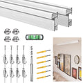 Picture Rail Hanging System 47 inch, Heavy Duty Picture Hanging Kit