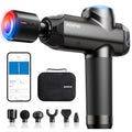 RENPHO Power+ Thermacool Massage Gun with Heat and Cold Head - color: Smoky-black