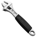 Jetech 8 Inch Adjustable Wrench with Softgrip Handle, Professional Shifter Spanner, Wide Caliber Opening, Chrome Vanadium Steel, Rust-Resistant Finish - size: 8 Inch