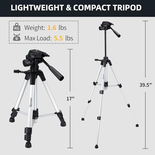 Laser Level with Tripod, Firecore 360° Self Leveling Laser Level with Pulse Mode, 3 Brightness Levels, Green Line Lazer Leveler Tool for Picture Hanging Wall Tile Floor DIY Construction Project - style: 360° Cross Line Laser w/39.5" Tripod