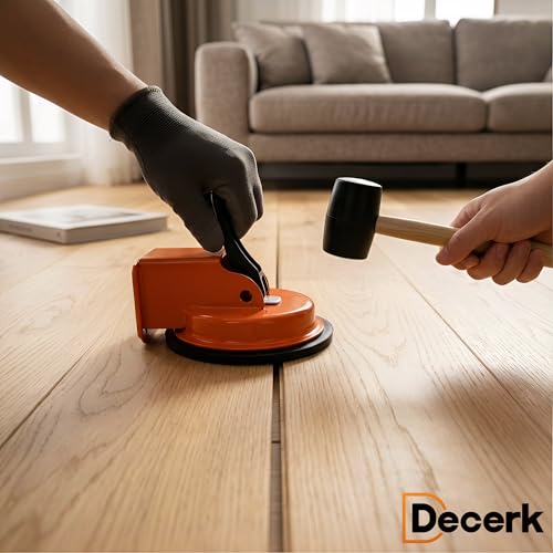 Floor Gap Fixer Tool Suction Cup Gap Puller with 2 Reusable Sticky Pads, Heavy Duty Repair Tool, Laminate Flooring Tools, Vinyl Floor Repair Kit, Gap Tool