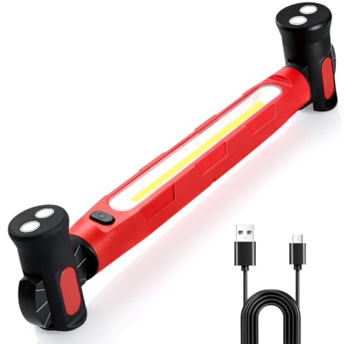 Magnetic Work Light, 3000LM Ultra Bright LED Magnetic Light Bar with Hooks