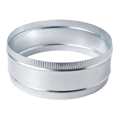 12 Inch Round Galvanized Steel Duct Connector - Metal Ventilation Pipe Coupler - Dryer Vent Hose Extension - HVAC Ducting Coupling for Straight Connection - size: 12 Inch
