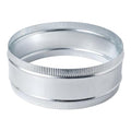 12 Inch Round Galvanized Steel Duct Connector - Metal Ventilation Pipe Coupler - Dryer Vent Hose Extension - HVAC Ducting Coupling for Straight Connection - size: 12 Inch