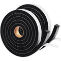 Seal Foam Tape, 2 Rolls 1/2 Inch W x 1/2 Inch T Weather Stripping for Door and Window,High Density Single Sided Closed Cell Door Insulation Weather Strip, 2 Rolls Total 13FT Black - size: 1/2"W x 1/2"T x 13FT