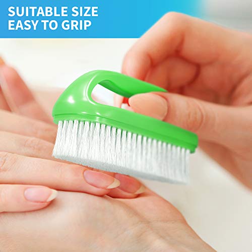 Konex Perfect-Grip Large Hand and Nail Brush 4" X 2-1/4" X 1-1/2" (Green) - color: Green