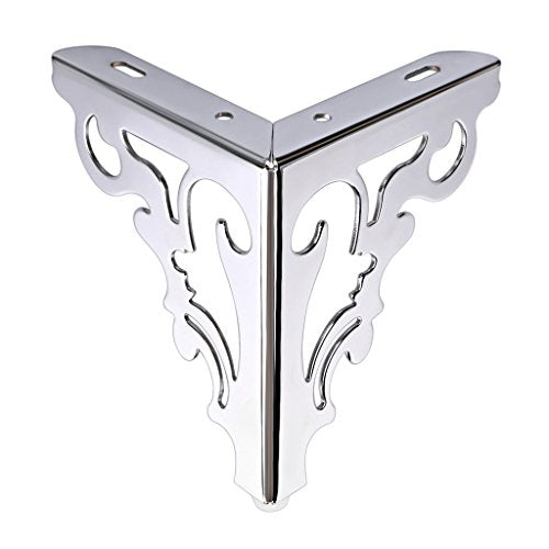 OwnMy 4PCS Metal Furniture Legs Feet, Modern Sofa Cabinet Legs for Repairs - color: Silver