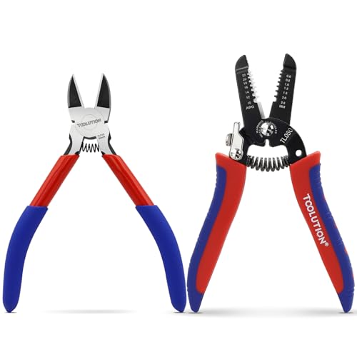 2-Piece Electrician's Pliers Set Professional Wire Stripping Tool - color: Wire Cutter+wire Stripper