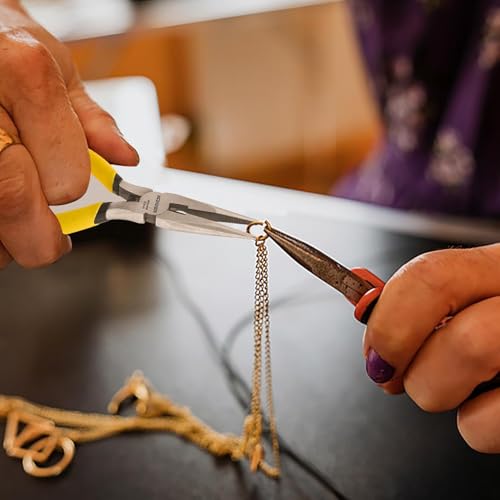 BOOSDEN 5" Small Needle Nose Pliers, Jewelry Pliers Set with Side Cutter - size: 5''-2 pack