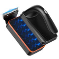 hygger Magnetic Aquarium Fish Tank Glass Cleaner,Detachable Dual-Blades Brush Tool with Floating Scrubber, Double Side Magnetic Scraper for 0.4-0.8 Inch Thick Glass Aquariums Tank (L) - size: L