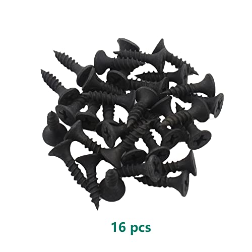 4 Pack Flat Straight Brace Brackets, ULIFESTAR Black Stainless Steel Mending Bracket Plate Metal Shelf Support Fixing Joining Plate for Furniture,Wood,Shelves,Cabinet with Mounting Screws - size: 60 x 48 x 2 mm
