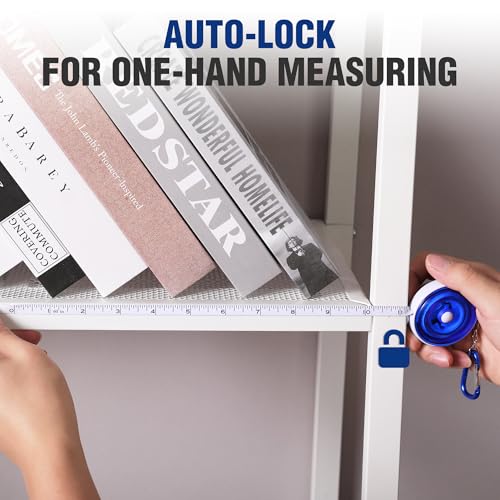 WORKPRO Soft Tape Measure, 60'' Retractable Measuring Tape for Body, Blue - color: Blue