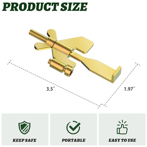 1 PCS Gold Portable Door Lock,Heavy-Duty Portable Door Lock for Home, Travel, Hotels, Apartments