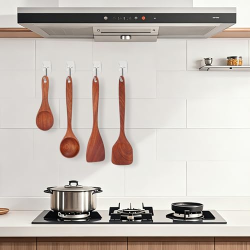 Clear Wall Hooks for Hanging, 36 Hooks + 40 Strips