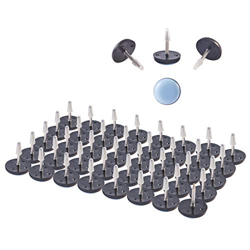 CO-Z 40 Pack Nail on Furniture Sliders, 0.75? Chair Glides, Chair Leg Floor Protectors for Hardwood Floor, Furniture Pads for Dining Chair Cabinet Table Legs, Moving Pads for Wooden Furniture