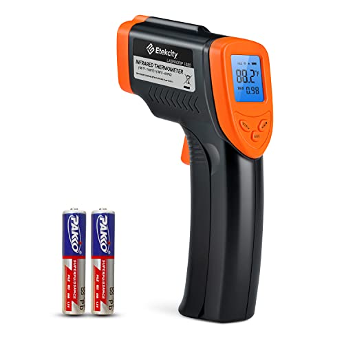 Etekcity Infrared Thermometer Laser Temperature Gun, -58°F~1130°F, Orange - color: Orange, style: Advanced
