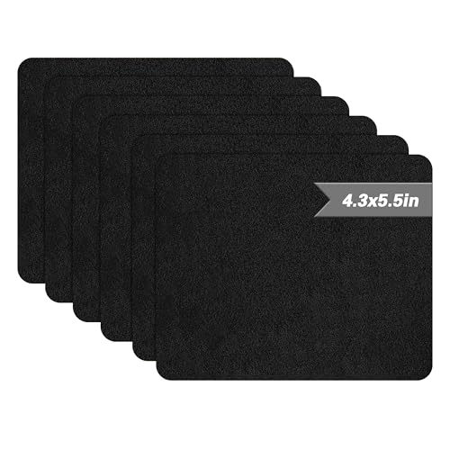 Azobur Sofa Repair Patch - 6 Self Adhesive Microfiber Patches for Luxurious Look Quick Fix Sofa (Black) - color: Black