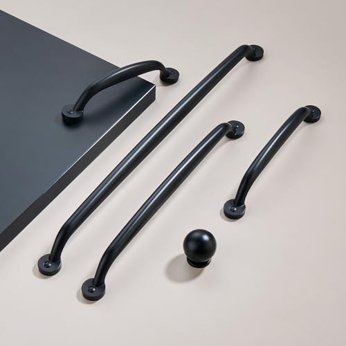 AVICCI 10 Pack Cabinet Pulls 4"/102mm Matte Black Heavy Duty Solid Cabinet Handles cabinets Dressers Kitchens Handles Bathroom cabinets Cabinet pulls - color: Matte Black, size: 4"(102mm)Hole Center-10Pcs