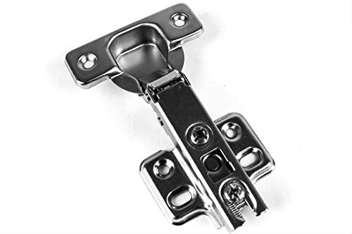 Berta (40 Pieces) Full Overlay Frameless European Hinges, 105 Degree 2-Cam 4-Way Adjustable Concealed Kitchen Cabinet Door Hinges with Screws - size: 40