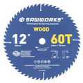 SawWorks 12" 60T ATB Circular Saw Blade Woodworking for Fine Finish Cutting - size: 12 In 60T