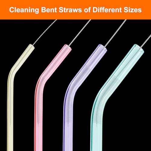 Long Straw Cleaner Brush 10-Pack, 8 Inch Straw Cleaning Brushes