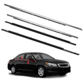 Window Molding Trim for 2008-2012 Honda Accord 4-Door Sedan | 4PCS Chrome-plated Weatherstrip Rubber Seals, Replaces #72410-TA0-A01, High-rebound Buckle Design, Built-in Metal Layer - size: 2008-2012 Honda Accord